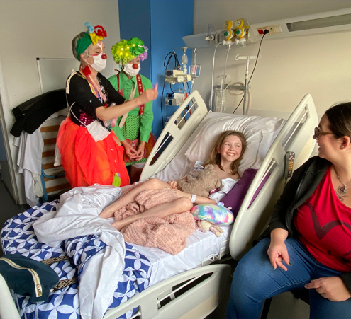 Des clowns au CHU de Caen