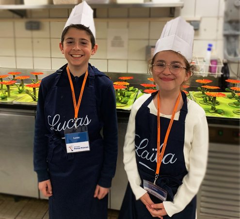 La&iuml;la et Lucas cuisinent avec Eddie Benghanem