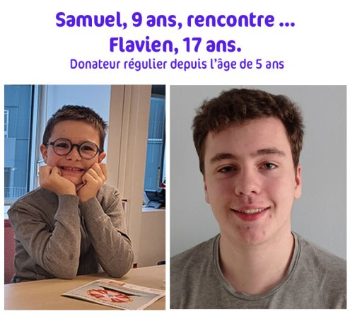 Samuel rencontre un donateur r&eacute;gulier 