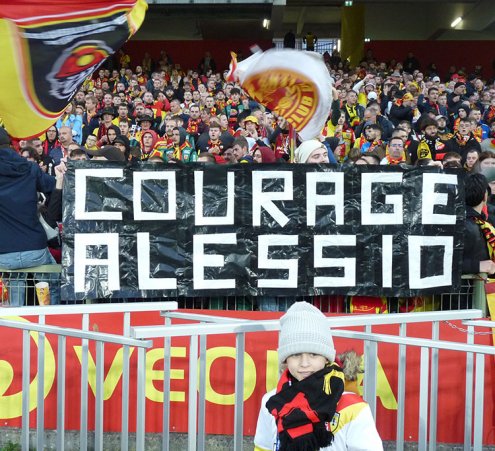 Alessio au Match du RC Lens 
