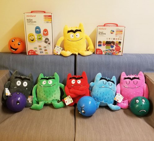 Nouvelle arrivée La couleur Monstre Peluche Jouet Mes émotions