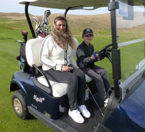 Jouer avec un golfeur professionnel