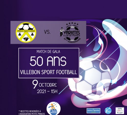 Le Villebon Sport Football organise un match avec le Vari&eacute;t&eacute; Club de France 