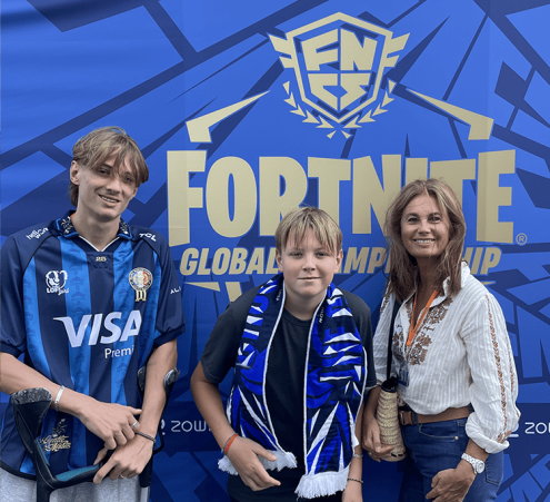 Anthonn au championnat du monde de Fortnite