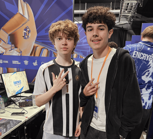 Gabriel au championnat du monde de Fornite