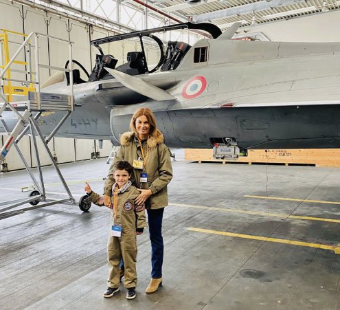 Titouan aux commandes d&#039;un avion rafale