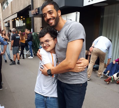 Rapha&euml;l rencontre Tarek Boudali 