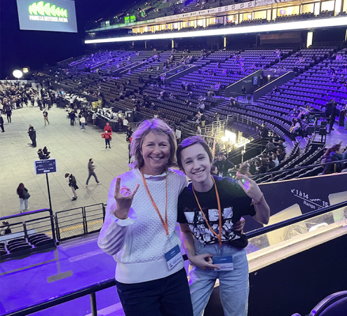 L&eacute;ane assiste au concert de SUM41 