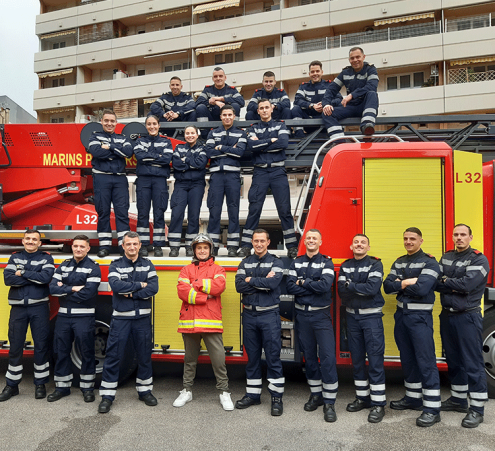 Kenzo r&ecirc;ve avec les marins pompiers de Marseille 