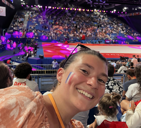 Emma assiste à l'épreuve finale de Judo aux JO de Paris 2024 ...
