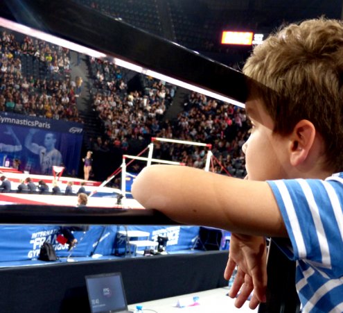 Cl&eacute;ment aux Internationaux de France de gymnastique