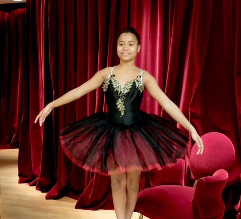 Premier ballet pour une jeune ballerine