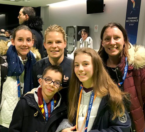 Laura au match France - Br&eacute;sil