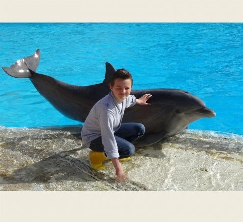 Anthony et les dauphins du Parc Ast&eacute;rix !