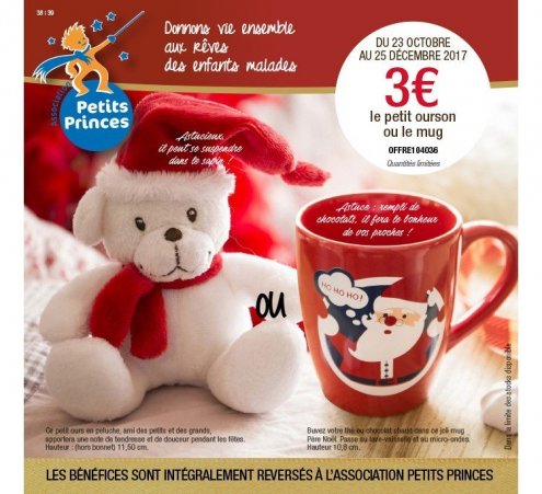 Un mug et un ourson aux couleurs de No&euml;l