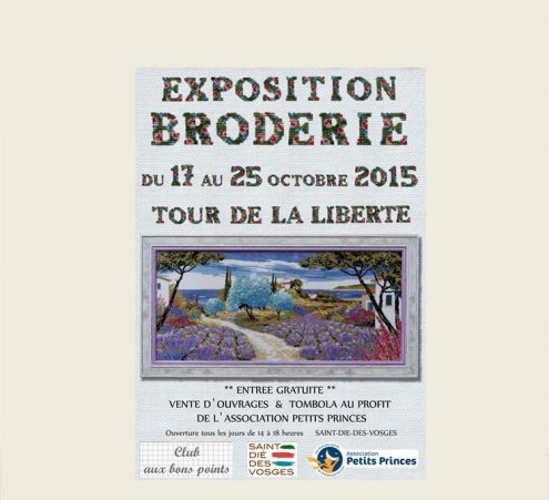 Exposition de broderie &agrave; St-Di&eacute;-des-Vosges