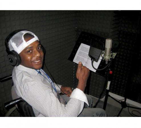 Dans un studio d&#039;enregristrement