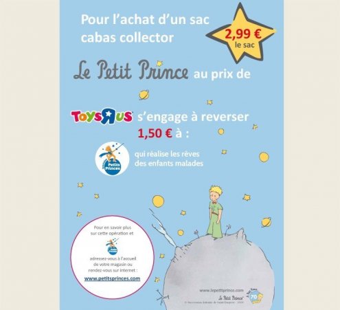 Sac collector Toys&#039; R&#039; Us pour les 70 ans du Petit Prince