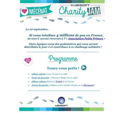 The Ubisoft Charity Jam le 22 septembre 2015