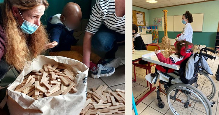 Des ateliers de construction Kapla 