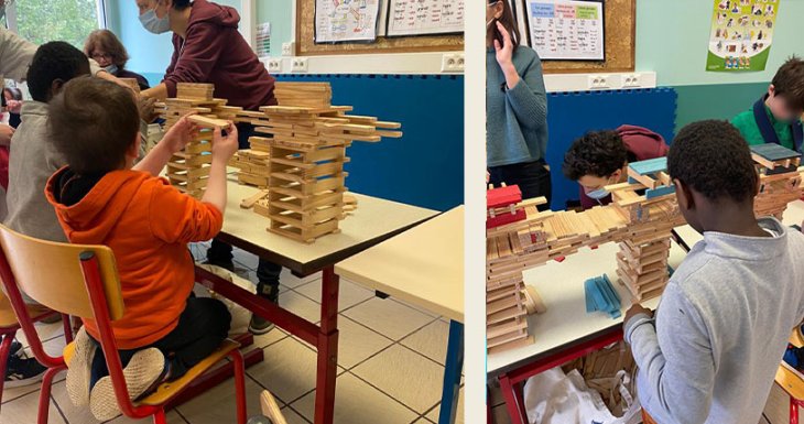 Des ateliers de construction Kapla 