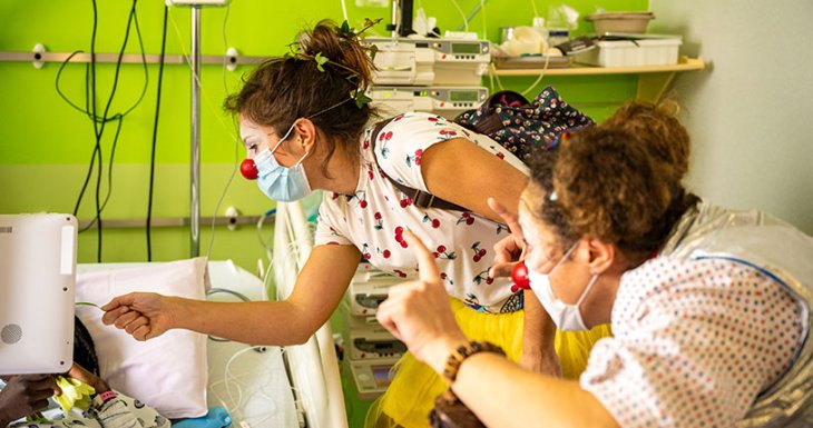 Des interventions clownesques en p&eacute;diatrie