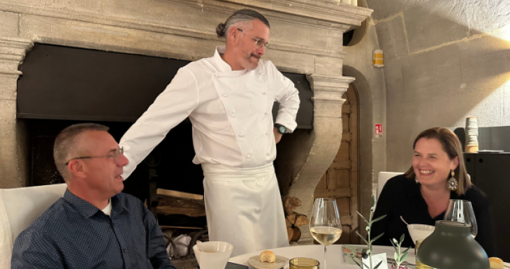 Déjeuner à l'Oustau de Baumanière