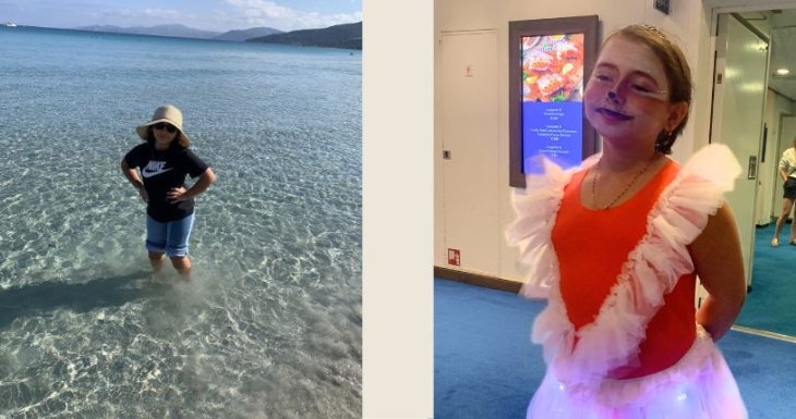 Amira monte &agrave; bord d&#039;un bateau de croisi&egrave;re