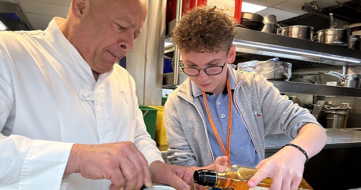Axel cuisine avec Thierry Marx 
