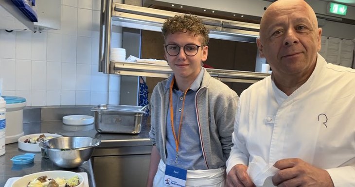 Axel cuisine avec Thierry Marx 