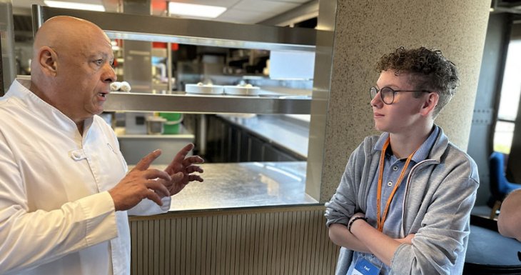 Axel cuisine avec Thierry Marx 