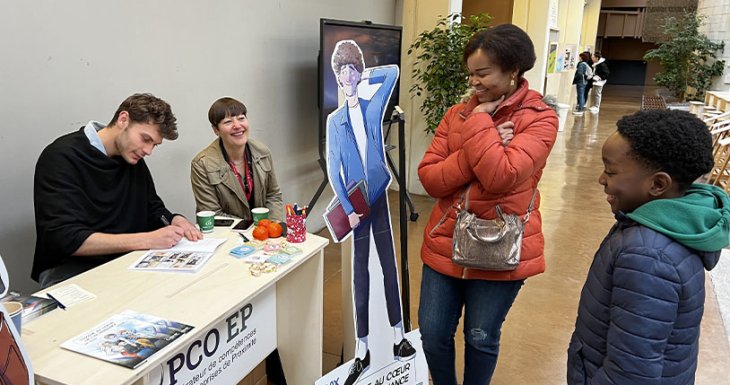 Benjamin r&ecirc;ve au Festival de la BD 
