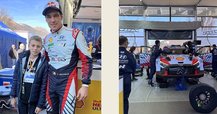 Elliot assiste au Rallye de Monte-Carlo