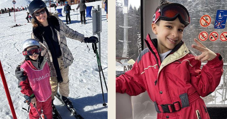 Jawed r&ecirc;ve de la montagne en famille 