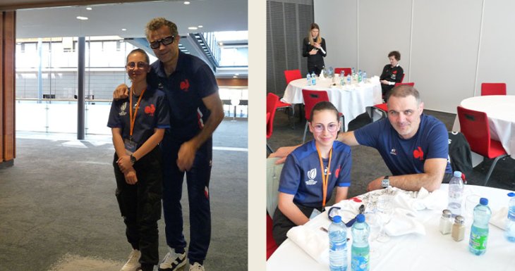 Louise rencontre le XV de France 