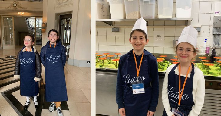 La&iuml;la et Lucas cuisinent avec Eddie Benghanem
