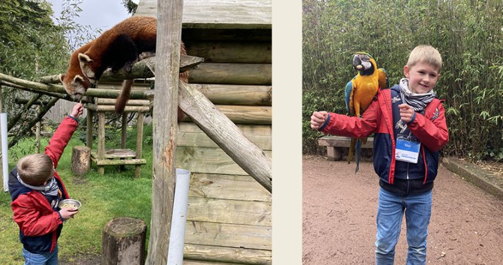 Soen r&ecirc;ve de donner &agrave; manger aux animaux 