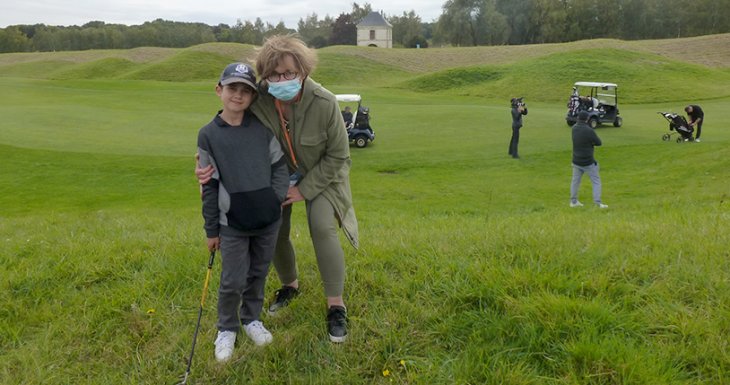 Jouer avec un golfeur professionnel