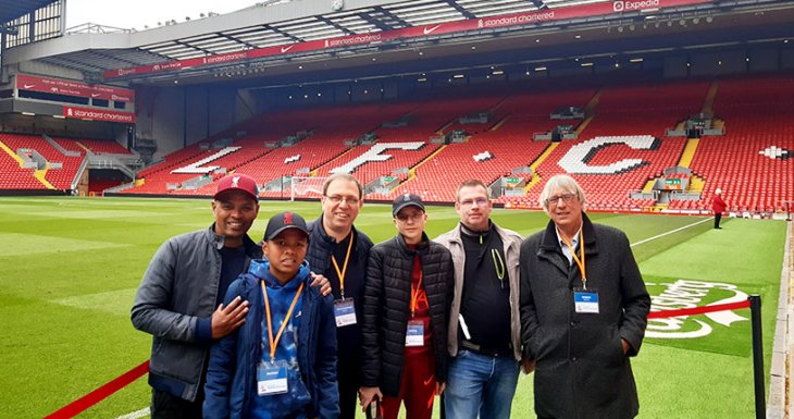 Le r&ecirc;ve de deux Math&eacute;o &agrave; un match de Liverpool