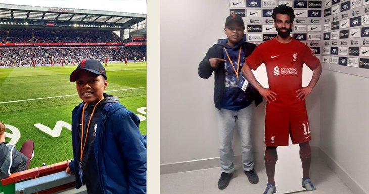 Le r&ecirc;ve de deux Math&eacute;o &agrave; un match de Liverpool