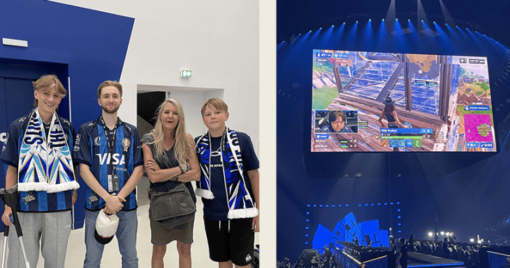 Anthonn au championnat du monde de Fortnite