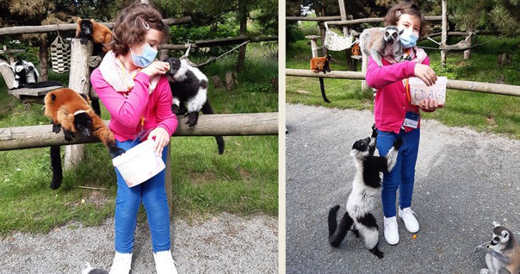 In&egrave;s, soigneuse au Zoo de la Boissi&egrave;re-du-Dor&eacute;