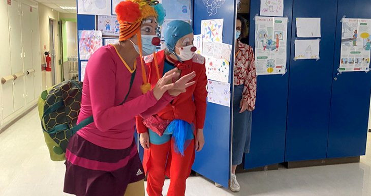 Des clowns &agrave; l&#039;H&ocirc;pital du Kremlin-Bic&ecirc;tre (94)