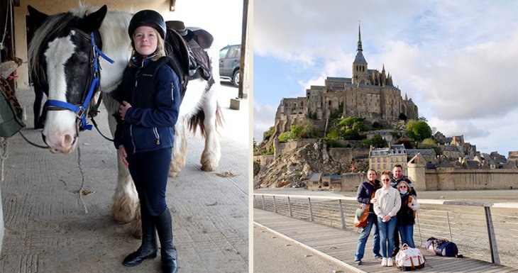 Balade &agrave; poney au Mont-Saint-Michel