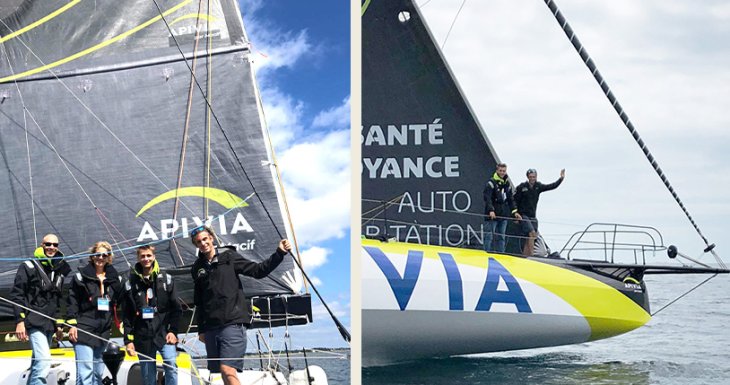 Galaad navigue &agrave; bord d&#039;un bateau de course