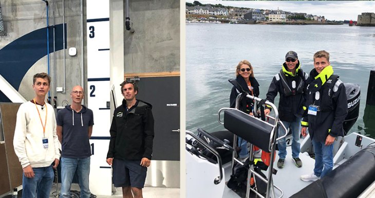 Galaad navigue &agrave; bord d&#039;un bateau de course
