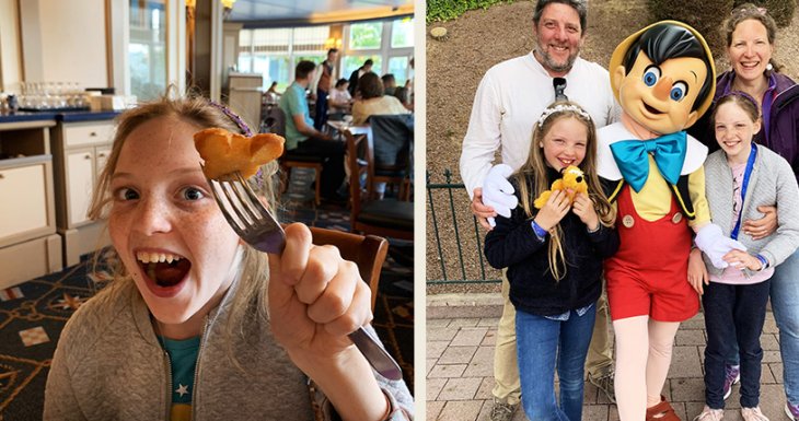 Adeline fait signer des autographes &agrave; Disney