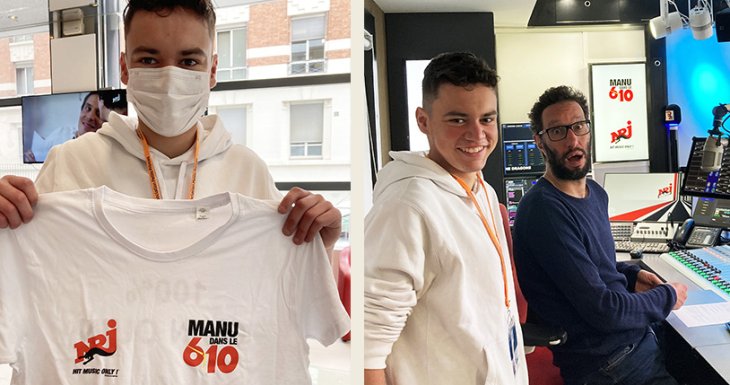 Tom r&ecirc;ve d&rsquo;une journ&eacute;e avec Manu Levy chez NRJ
