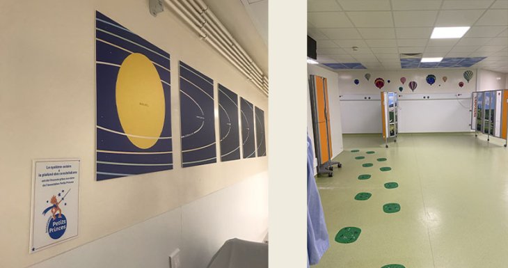 D&eacute;coration du parcours bloc op&eacute;ratoire