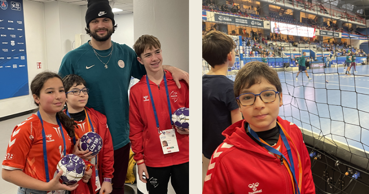 Baptiste vit son r&ecirc;ve au c&oelig;ur du handball 